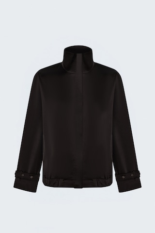 Sateen Saten Bomber Ceket - Kahve-137897 Kahverengi