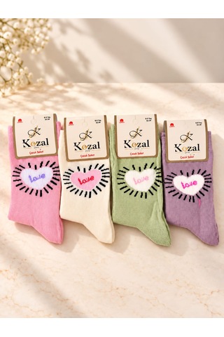 Tunella Kız Çocuk Çorabı 4 Lü Set 8-9 Yaş KARIŞIK RENK