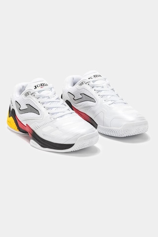 Joma Set Men 2402 Beyaz Kırmızı Erkek Tenis Ayakkabısı Siyah