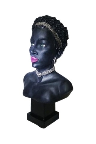 Biblo Afrikalı Kadın Siyah-Siyah-32X19