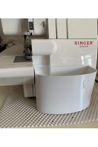 Singer Overlok Makinası Çöp Kutusu Xl Beyaz