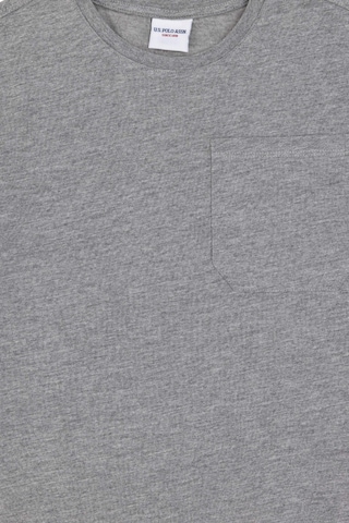 U.S. Polo Assn. Erkek Çocuk Gri Melanj Bisiklet Yaka Tişört 50295428-VR086