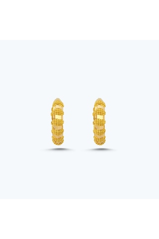 Altınbaş 22 Ayar Altın Halka Küpe Bkp0019-25649 Çok Renkli