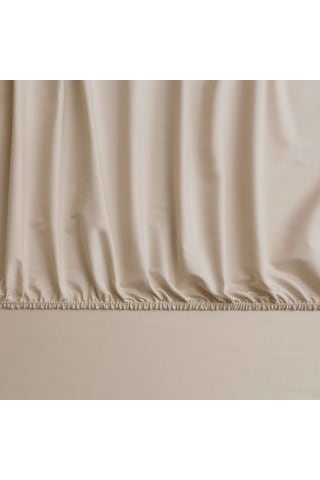 Linens Mix&match Pamuk Saten Queen Size Lastikli Çarşaf Camel