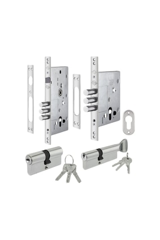 İto Kilit KD2005 Monoblok Çelik Kapı Kilit Seti (Alt 2003K+ Üst 2004K)