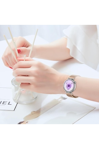 Huawei Watch Gt 4 / Gt 5 / Gt 6 41mm Ve Gt 5 Pro 42mm İle Uyumlu 18mm Hasır Metal Kordon Milanese Mıknatıslı Kayış