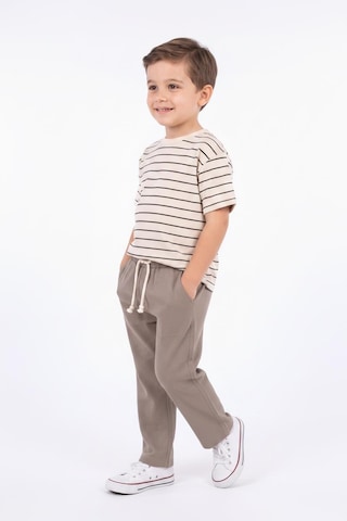 Miababy Müslin Pantolon Süprem Tişört 2li Takım Bej