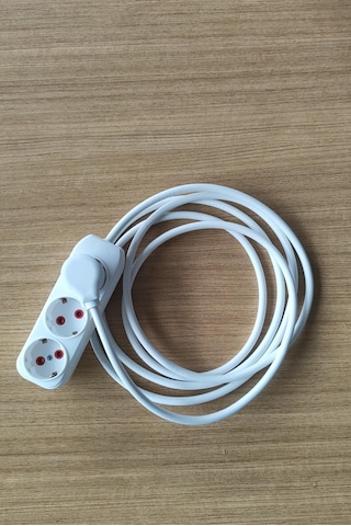 Fetih 3 Metre El Yapımı Seyyar Uzatma Kablosu 3x1.5 Mm² Usta Ellerden Evinize/işinize Gelen Kalite 3 M