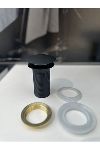 Nefa Yapı Siyah Lavabo Sifonu Pup-up Bas-çık Sifon Diğer