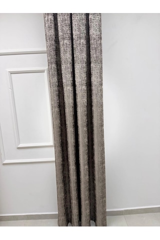 Nivemeshome Lina V-5405 Toprak 1/3 Pileli Fon Perde Ekru