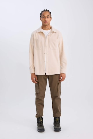 DeFacto Relax Fit Polar Uzun Kollu Gömlek A4782AX24WNBG721 Bej