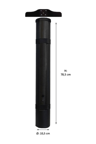 Yuga Suni Deri Proje Tüpü 10,5 CM Siyah