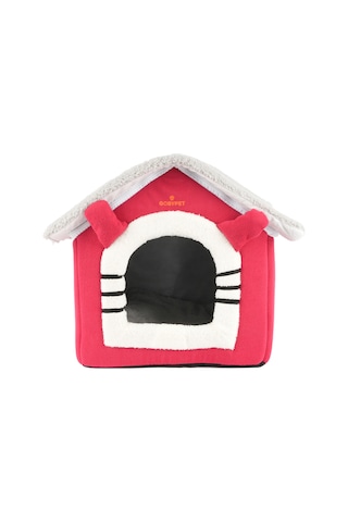 Peluş Kedi Ve Küçük Irk Köpek Evi, Minderli