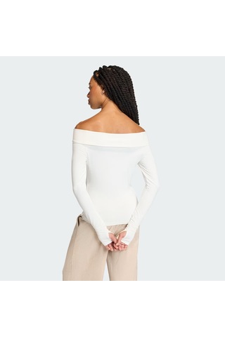Adidas Off Shoulder Kadın Tişört C-adıkc8869b30a00 Beyaz