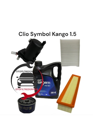 Renault Clio Symbol 1.5 Dci Filtre Bakim Seti