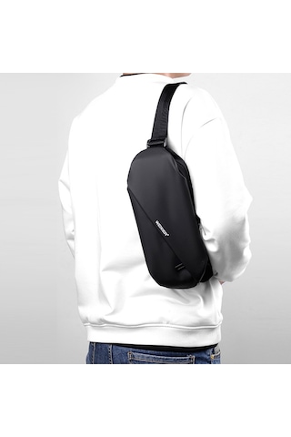 Erkekler İçin Şık Ve Pratik Bel Çantası, Sporculara Özel Koşu Çantası, Çok Amaçlı Göğüs Çantası, Günlük Kullanım İçin Fonksiyonel Messenger Çanta Gri