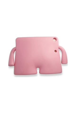 Apple İpad Pro 11 2021 Kılıf Karakter Tablet Silikon - Açık Pembe Arka Kapak