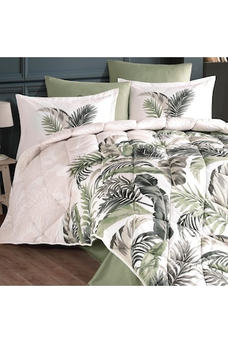 Clasy Ranforce Uyku Seti Çift Kişilik Hena V2 Yeşil