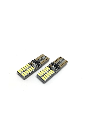 T10 Led Ampul 24 Ledli Canbuslı Park Ampulü Beyaz 2'li