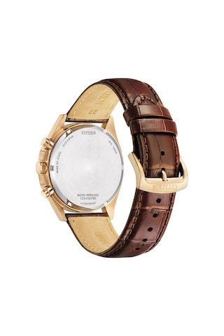 Citizen Ca4593-15a Eco Drive Deri Kordonlu Kahverengi Erkek Kol Saati