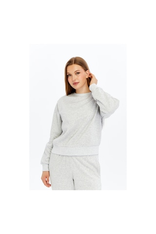 Defys Kadın Basic Sweat Gri Melanj