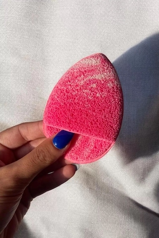 Caş Dekorasyon Fuşya Renk Yüz Temizleme Süngeri