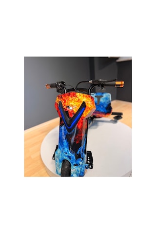Drift Scooter 3 Hızlı 25 Km/h 100 Kg Taşıma Kapasiteli Kırmızı Kırmızı