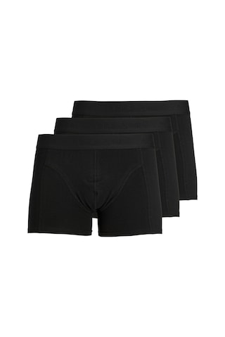 Jack & Jones Logo Detaylı 3'Lü Boxer Paketi- Waistband 12127816 Black Siyah