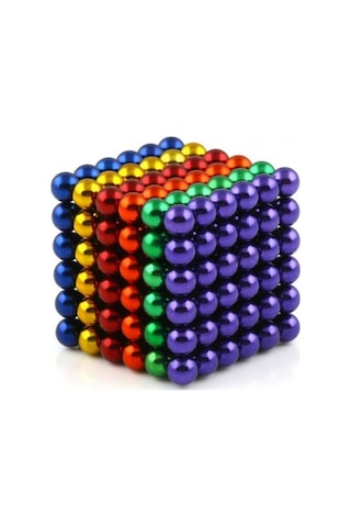 Gebibd Sihirli Manyetik Toplar Dyum Mıknatıs Küp Bilye 216 Adet Cube Magic, Küp