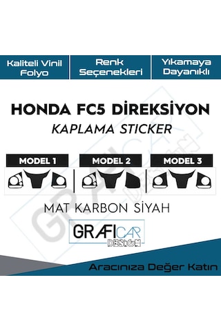 Honda Fc5 Direksiyon Karbon Kaplama Stıcker