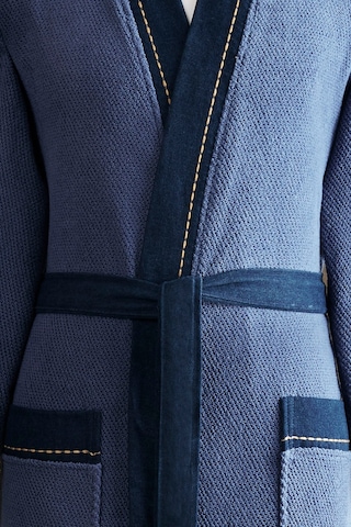 Özdilek Oregon Maskülen Nakışlı Denim Kimono Bornoz Lacivert