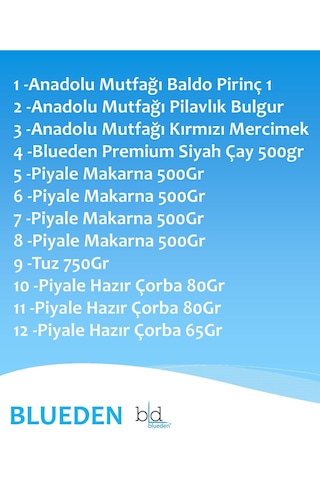 Blueden Ramazan Erzak Kolisi 12'li No: 5