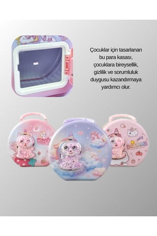 Çocuk Para Kasası Anahtarlı Güvenli Tasarruf Kutusu 54164415