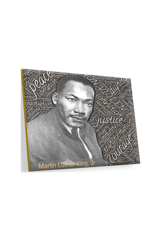 Cakasepetim Martin Luther King Jr Ve İlkeleri Ahşap Mdf Tablo