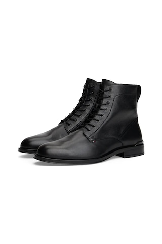 Tommy Hilfiger Corporate Hilfiger Lth Zip Boot Siyah Erkek Bot