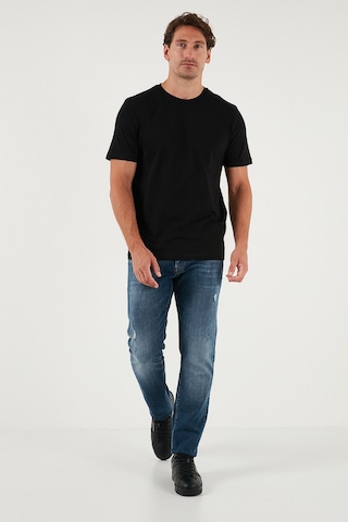 Buratti Pamuklu Regular Fit Bisiklet Yaka Erkek T Shirt 59020204 Siyah