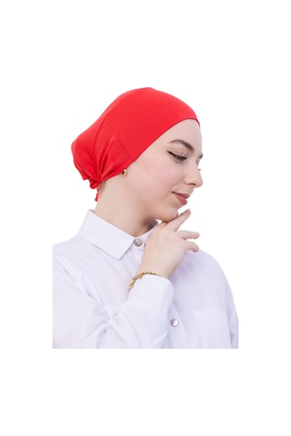 Modish Group Pratik Bone Pamuklu Tesettür İç Bone, Başörtüsü İçin Hazır Viskon Şapka, Namaz Günlük Kullanım İçin Pembe