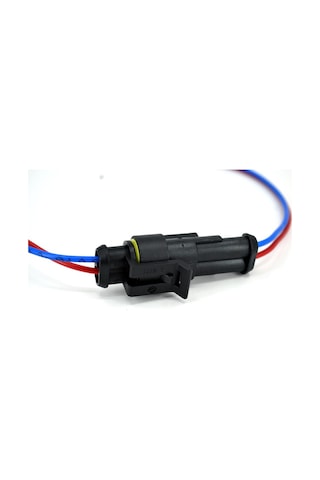1 Takım 2 Pin Kablolu Süper Seal Elektrik Soketi Su Geçirmez Konnektör