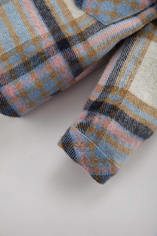 Defacto Kız Bebek Flanel Uzun Kollu Gömlek A8815a523wnpr275 Mor