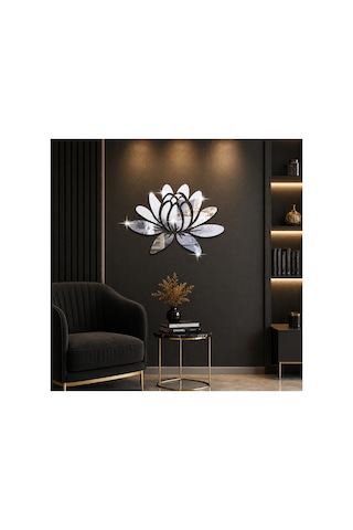 Lotus Çiçeği Akrilik Ayna Duvar Dekoru