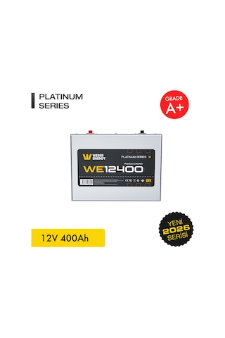 Werer Energy 12V 400Ah LiFePO4 Platinum Series Bluetooth'lu Lityum Demir Fosfat Akü