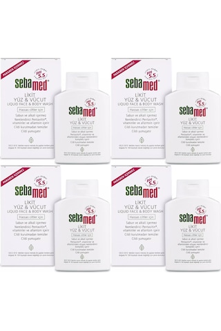 Sebamed Likit Yüz & Vücut Temizleyici 4 x 200 ML