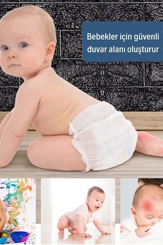 1 M2 Kendinden Yapışkanlı Mutfak Fayans Duvar Kağıdı Paneli 3D