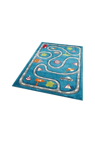 Eko Halı Kids Kds 19 Blue Grey Çocuk Halısı Mavi