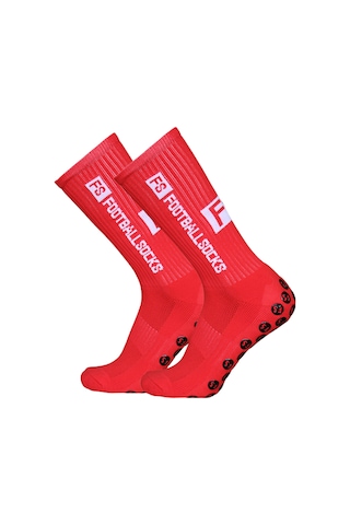 Geeroyoo Profesyonel Futbol Çorabı Silikon Sünger Antipatlama Eğitim Maç Özellikli Yüksek Elastik Pembe Kırmızı