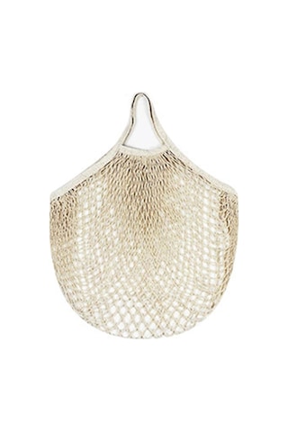 Geeksen Mantar Kumaş Alışveriş Çantası, Sebze-meyve Ağzı, Delikli Örgü, Kalın Kordon, Bej Renk, 10x35x35 Cm, Ev Kullanıma Uygun, Dayanıklı Materyal Bej