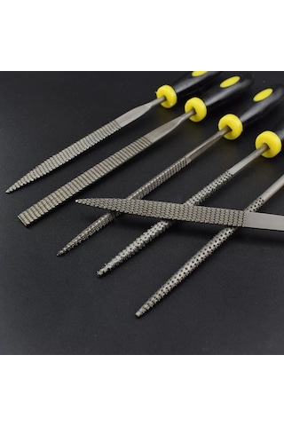 Ahşap için Mini Törpü Plastik Saplı 14 CM Eğe Seti 6 Parçalı