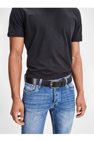 Jack & Jones Jacpaul Leather Belt Noos Erkek Siyah Kemer - 12111286