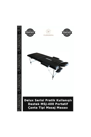 Delux Serisi Pratik Kullanışlı Destek Msj-400 Portatif Çanta Tipi Masaj Masası Çok Renkli