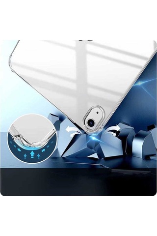 Apple Uyumlu iPad Air 10.9 2020 4.nesil Kılıf Zore Tablet Nitro Anti Shock Silikon Kapak Arka Kapak